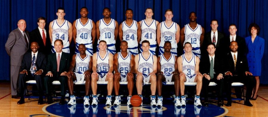 1995 1996 KENTUCKY WILDCATS 8X10 TEAM PHOTO  NCAA BASKETBALL WALKER EPPS SEC 